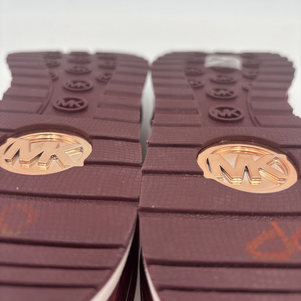 Michael kors Trainers - Girls. Burgundy. Brand new Size 10 Girls M/1 - Picture 9 of 12